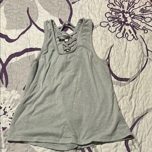 Gray Sleeveless Top